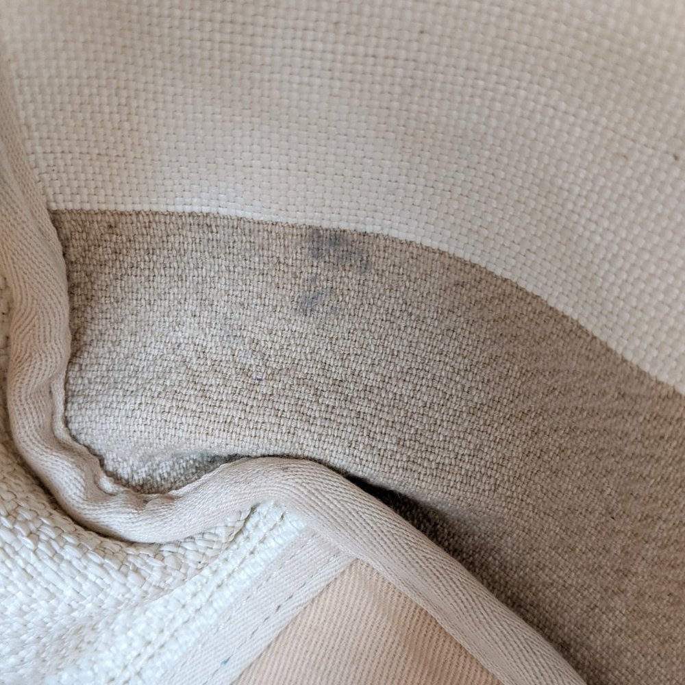 SOLD Chanel 18P Beige Canvas Large  Deauville Tote - Picture 7 of 12